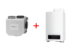Mechanische afzuigunit + C.V. ketel